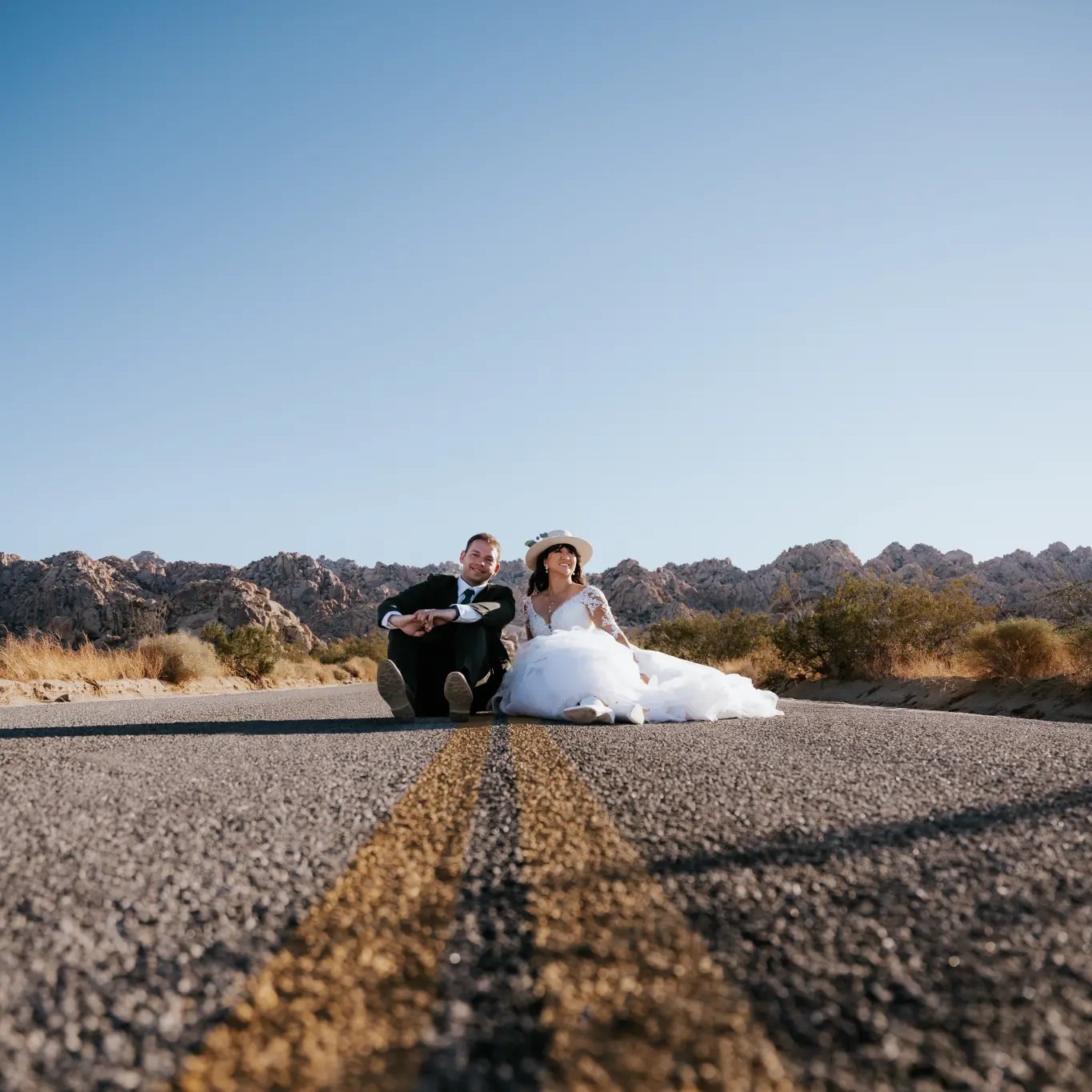 Rustic desert wedding, Joshua Tree, California